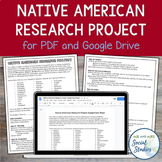 Native American Research Project for PDF and Google Drive