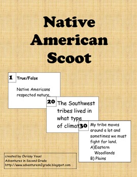 Preview of Native American SCOOT!