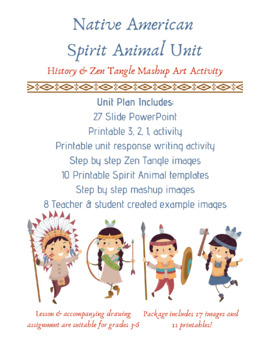 Preview of Native American Spirit Animal Art Activity