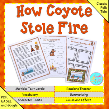 Preview of Native American Story: How Coyote Stole Fire (Print and Digital)