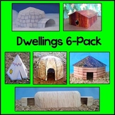 Native American Dwellings 6-Pack Craft BUNDLE