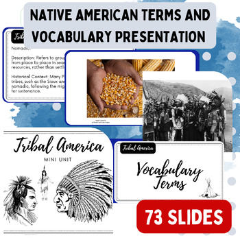 Preview of Native American Terms and Vocabulary Presentation