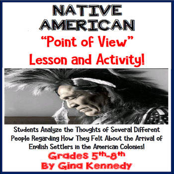 Preview of Native American Point of View Reading and Writing Project