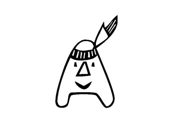 native indian symbols coloring pages