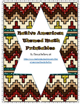 Preview of Native American Themed Printable Worksheets