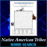 Native American Tribe Names Word Search Puzzle