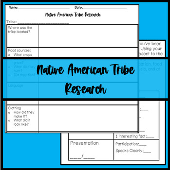 Preview of Native American Tribe Research