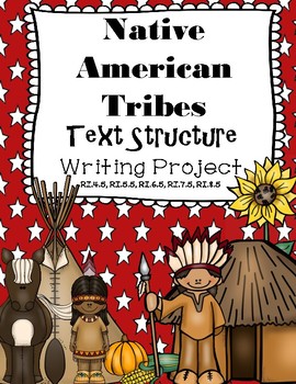 Preview of Native American Tribes Informational Text Structure Writing Project & Comparison