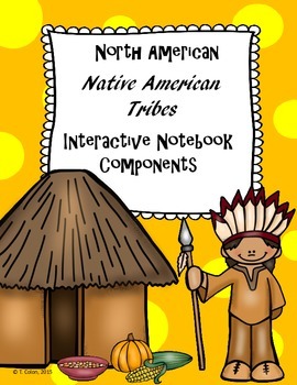 Preview of Native American Tribes Interactive Notebook Components
