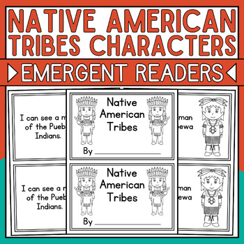 Preview of Native American Tribes Mini Book for Emergent Readers • Native American Heritage