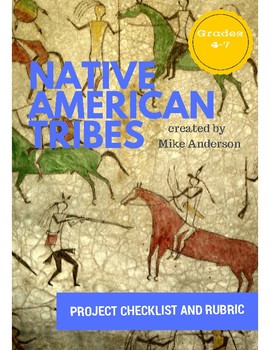 Preview of Native American Tribes Project - Checklist and Rubric