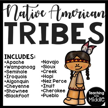 Preview of Native American Tribes Reading Comprehension Worksheets 16 tribes