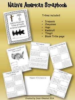 Preview of Native American Tribes Scrapbook
