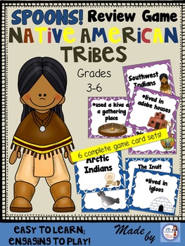 Preview of Native American Tribes Spoons Review Game!  (intermediate level)