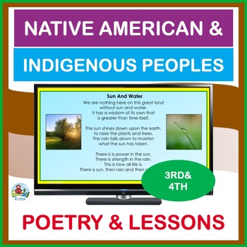 Preview of Native American Tribes and Indigenous Peoples' of Canada Poetry Unit | 3rd & 4th