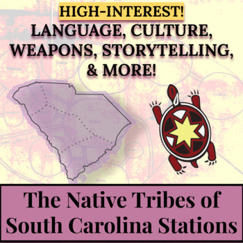 Preview of Native American Tribes of South Carolina Stations Inquiry Answer Key Included