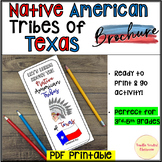 Native American Tribes of Texas brochure pamphlet social studies