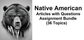 Preview of Native American Unit Assignment Bundle (36 PDF Assignments)