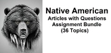 Native American Unit Assignment Bundle (36 WORD Assignments)