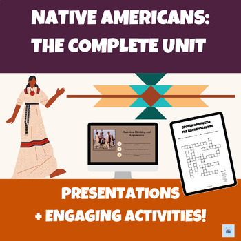 Preview of Native American Unit | Indigenous People | Slides | No-Prep Activities