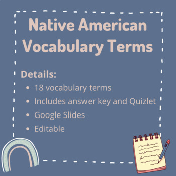 Preview of Native American Vocabulary