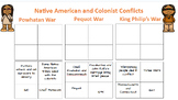 Native American and Colonist Conflicts