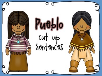 Preview of Native American cut up sentences (Pueblo)