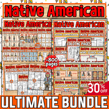 Preview of Native American heritage month ULTIMATE BUNDLE 30% OFF ACTIVITIES-DECOR