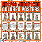 Native American heritage month biography posters bulletin 