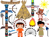 Native American, indian,Clip Art - PNG,EPS-Digital Clip Ar