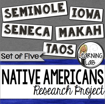 Preview of Native Americans Guided Research Project