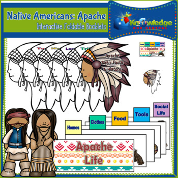 Preview of Native Americans: Apache - Interactive Foldable Booklet - EBOOK