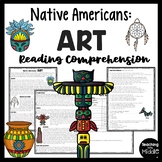 Native Americans Art Reading Comprehension Worksheet Infor