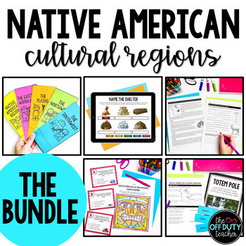 Preview of Native Americans Cultural Regions BUNDLE (Print, Digital, Google)
