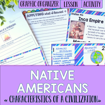 Preview of Native Americans Characteristics of a Civilization