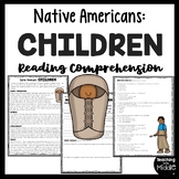 Native Americans Children Reading Comprehension Worksheet 