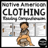 Native Americans Clothing Reading Comprehension Worksheet 