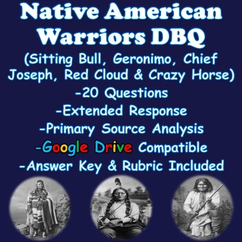 Preview of Native Americans (Geronimo, Crazy Horse, Sitting Bull, & Chief Joseph)