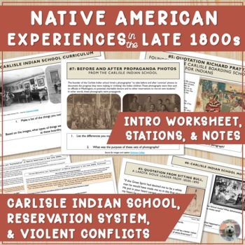 Preview of Native American Experiences: Dawes Act, Reservations, Carlisle Indian School