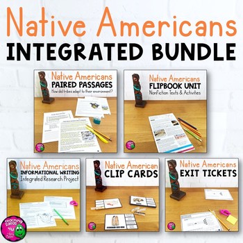 Preview of Native Americans & ELA Integrated Bundle: Reading, Writing & Social Studies