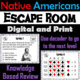 Famous Native Americans Activity: Escape Room Social Studi