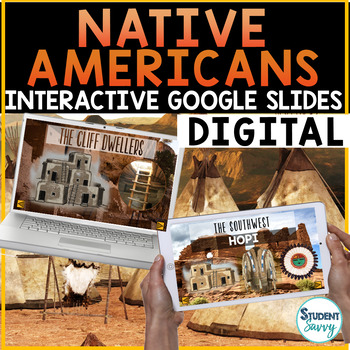 Preview of Native Americans Google Classroom  | Native Americans Google Slides