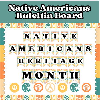Preview of Native Americans Heritage Month Bulletin Board - November classroom decor