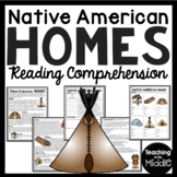 Native Americans Homes Reading Comprehension Worksheet Inf