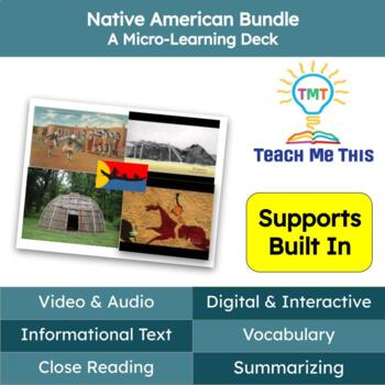Preview of Native Americans Informational Text Reading Passages and Activities Bundle