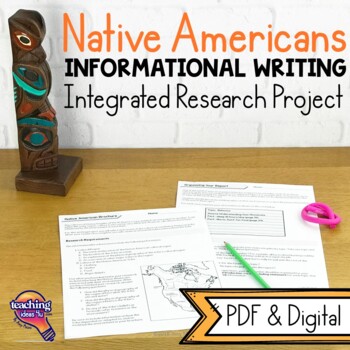 Preview of Native Americans: Informational Writing & Research Project 