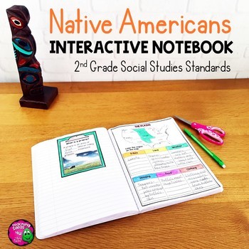 Preview of Native Americans Interactive Notebook for 2nd Grade Social Studies