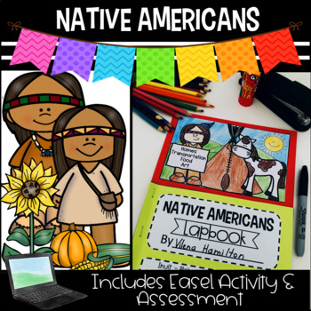 Preview of Native Americans Lapbook & Mini Unit