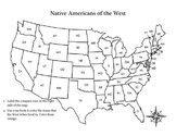 Native Americans Map Activity
