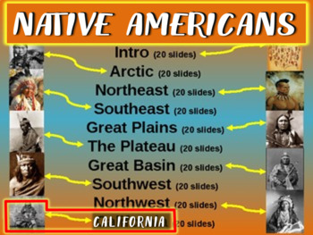 Preview of Native Americans (PART 10: CALIFORNIA) visual, textual, engaging 200-slide PPT